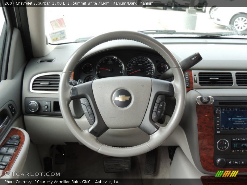Summit White / Light Titanium/Dark Titanium 2007 Chevrolet Suburban 1500 LTZ