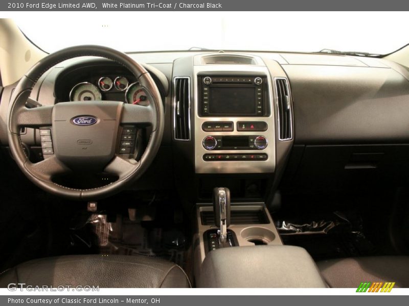 White Platinum Tri-Coat / Charcoal Black 2010 Ford Edge Limited AWD
