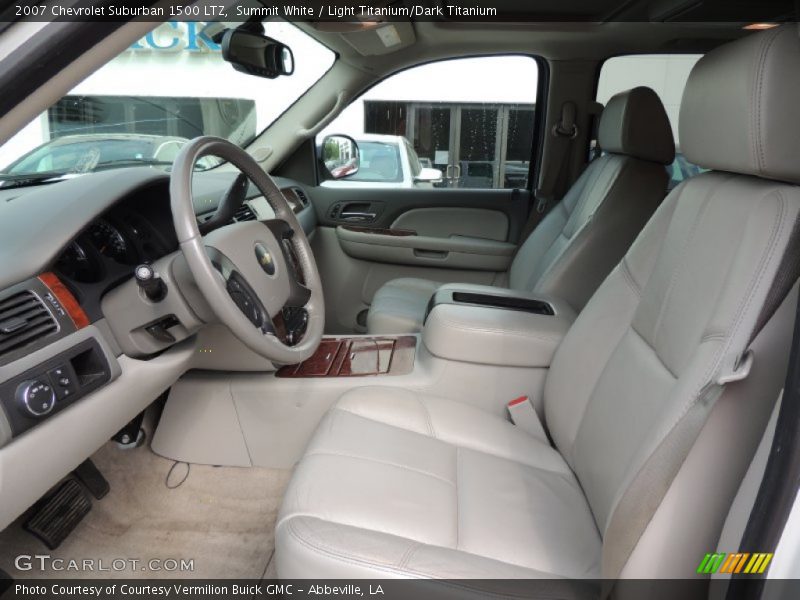 Summit White / Light Titanium/Dark Titanium 2007 Chevrolet Suburban 1500 LTZ
