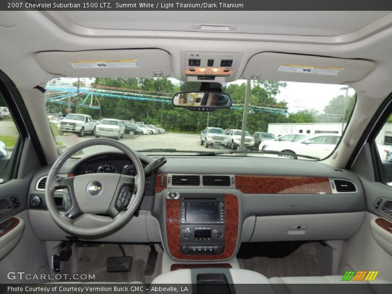 Summit White / Light Titanium/Dark Titanium 2007 Chevrolet Suburban 1500 LTZ