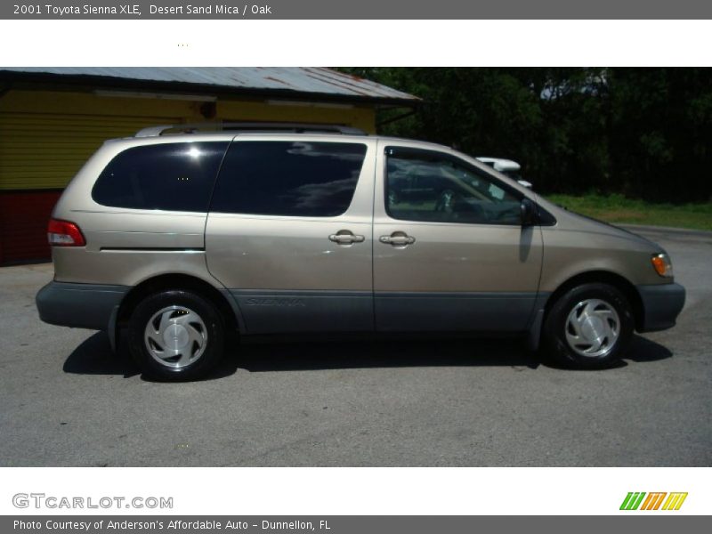 Desert Sand Mica / Oak 2001 Toyota Sienna XLE
