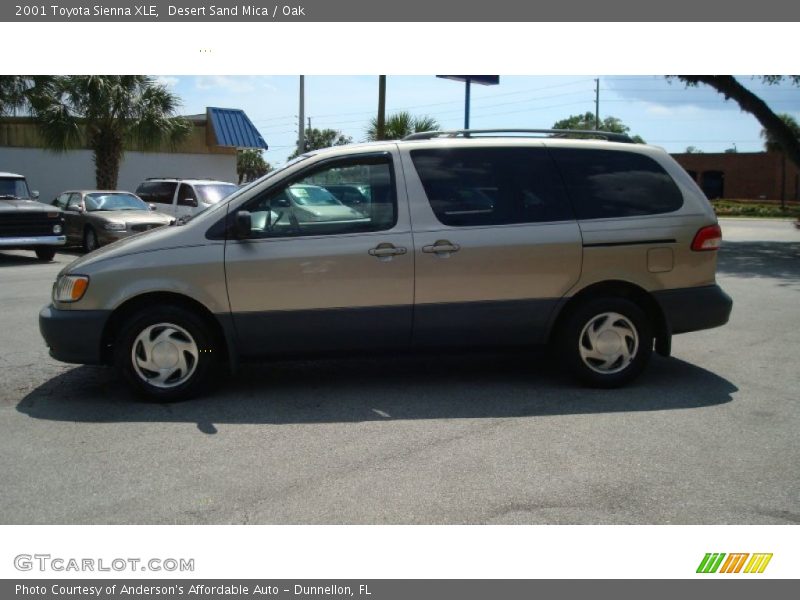 Desert Sand Mica / Oak 2001 Toyota Sienna XLE