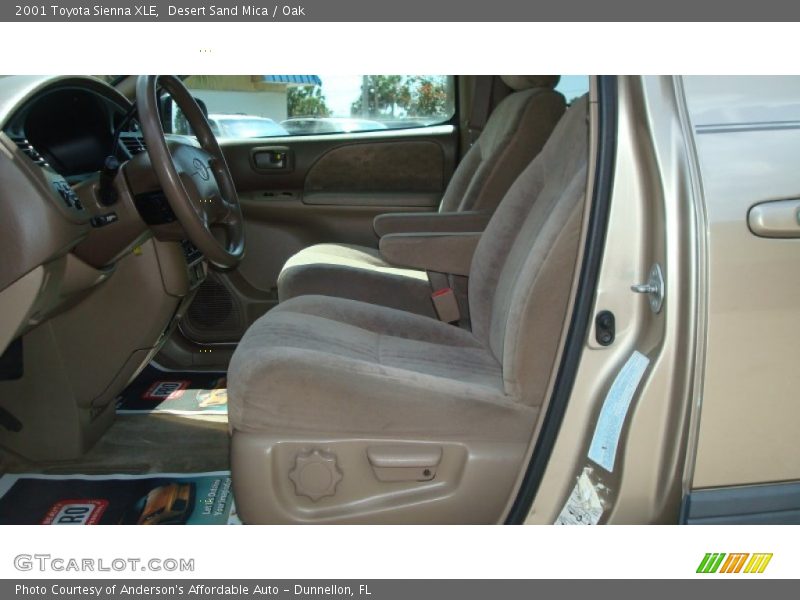 Desert Sand Mica / Oak 2001 Toyota Sienna XLE