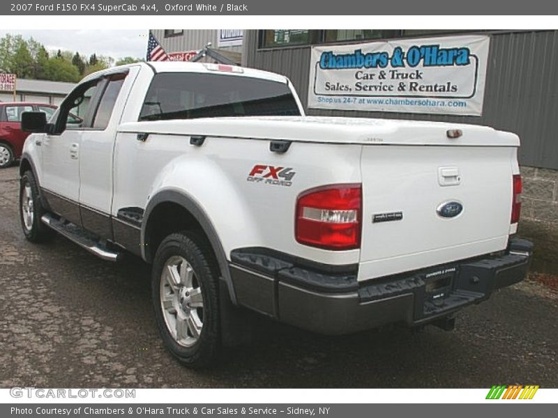 Oxford White / Black 2007 Ford F150 FX4 SuperCab 4x4
