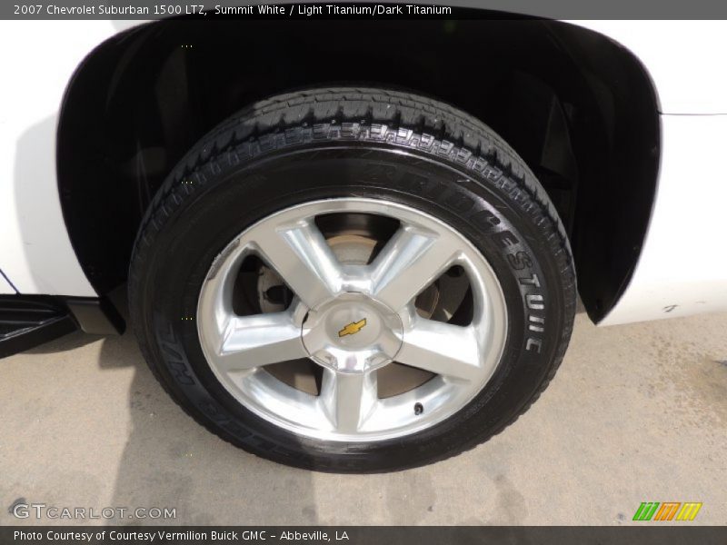 Summit White / Light Titanium/Dark Titanium 2007 Chevrolet Suburban 1500 LTZ