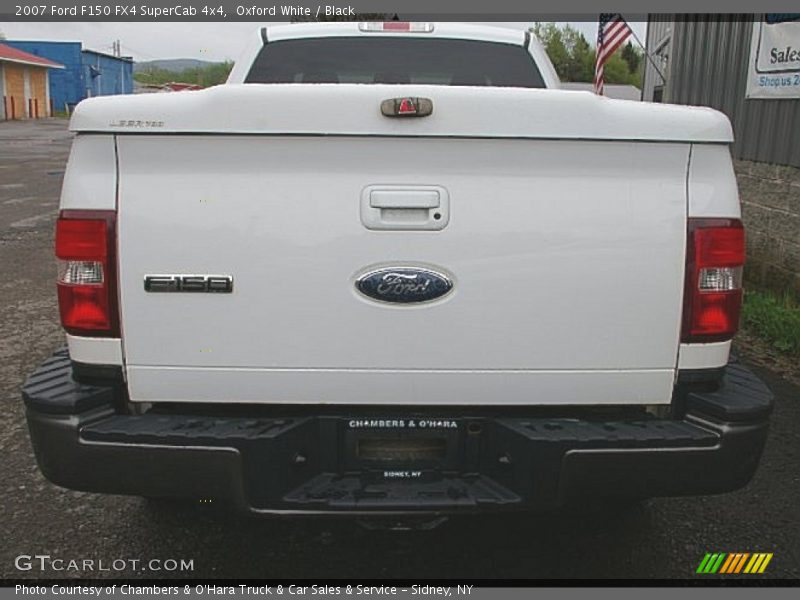 Oxford White / Black 2007 Ford F150 FX4 SuperCab 4x4