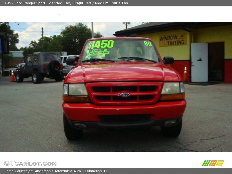 Bright Red / Medium Prairie Tan 1999 Ford Ranger Sport Extended Cab