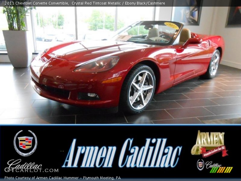Crystal Red Tintcoat Metallic / Ebony Black/Cashmere 2011 Chevrolet Corvette Convertible