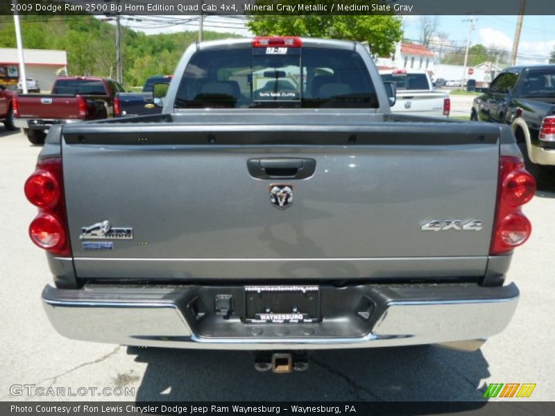 Mineral Gray Metallic / Medium Slate Gray 2009 Dodge Ram 2500 Big Horn Edition Quad Cab 4x4