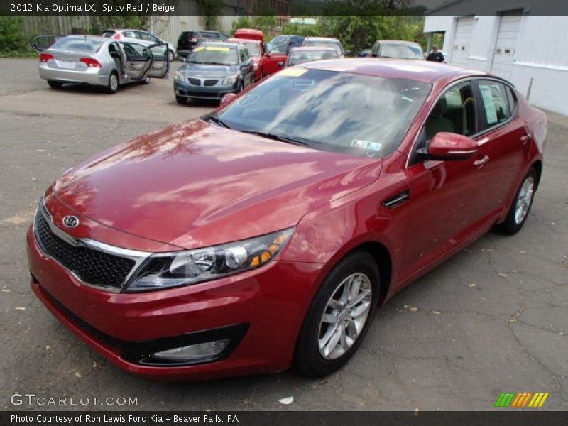 Front 3/4 View of 2012 Optima LX