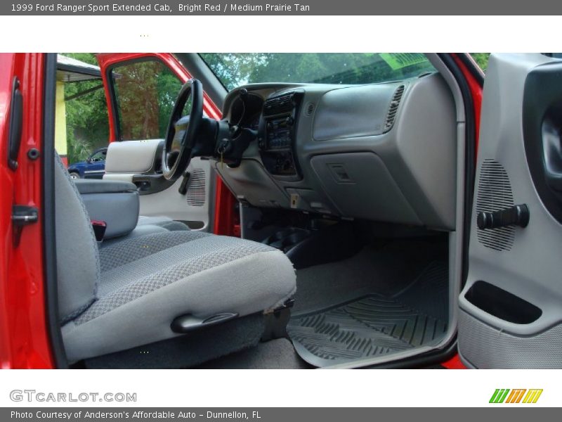Bright Red / Medium Prairie Tan 1999 Ford Ranger Sport Extended Cab