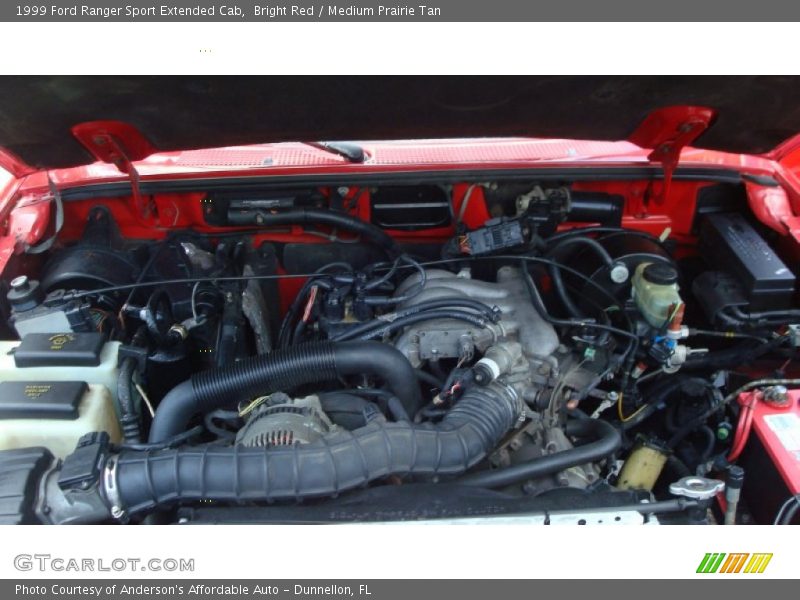 Bright Red / Medium Prairie Tan 1999 Ford Ranger Sport Extended Cab