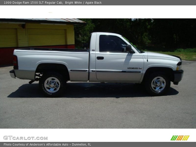 Bright White / Agate Black 1999 Dodge Ram 1500 SLT Regular Cab