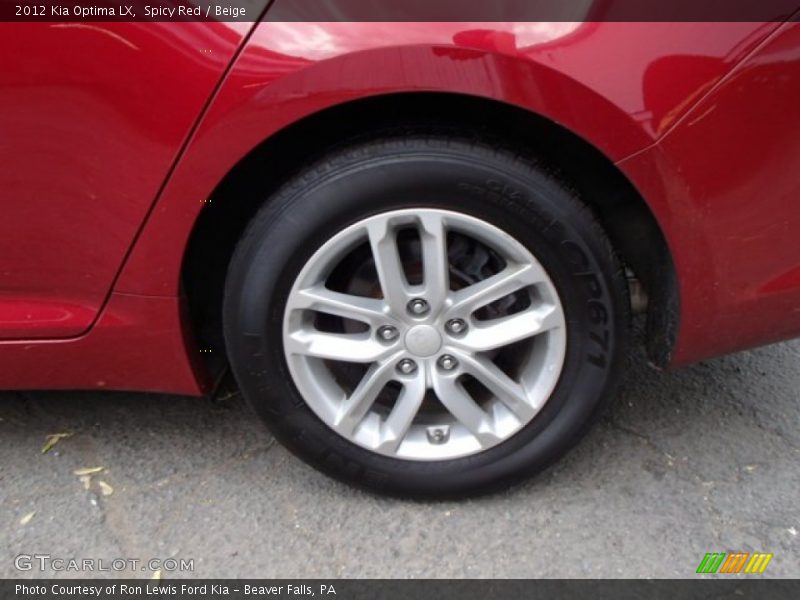 Spicy Red / Beige 2012 Kia Optima LX