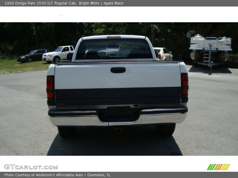 Bright White / Agate Black 1999 Dodge Ram 1500 SLT Regular Cab