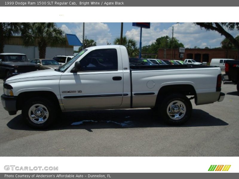 Bright White / Agate Black 1999 Dodge Ram 1500 SLT Regular Cab