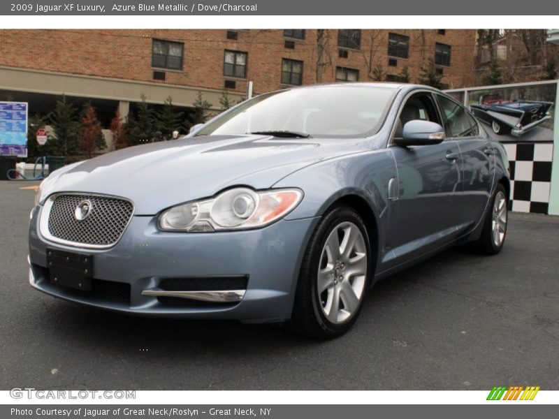 Azure Blue Metallic / Dove/Charcoal 2009 Jaguar XF Luxury