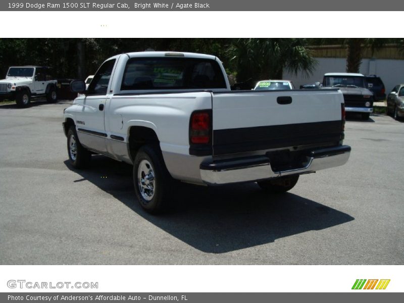 Bright White / Agate Black 1999 Dodge Ram 1500 SLT Regular Cab