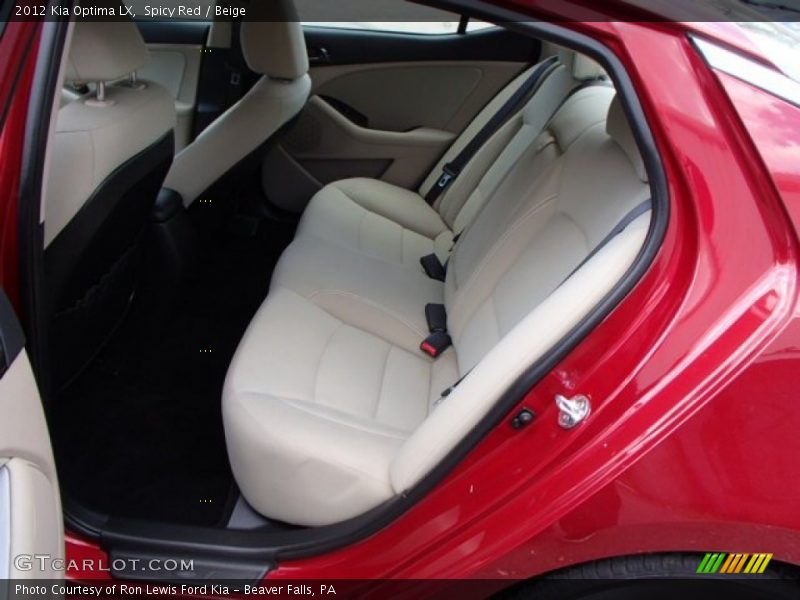 Spicy Red / Beige 2012 Kia Optima LX