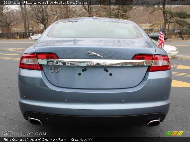 Azure Blue Metallic / Dove/Charcoal 2009 Jaguar XF Luxury