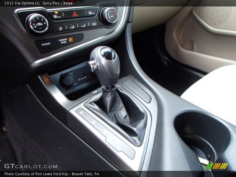 Spicy Red / Beige 2012 Kia Optima LX