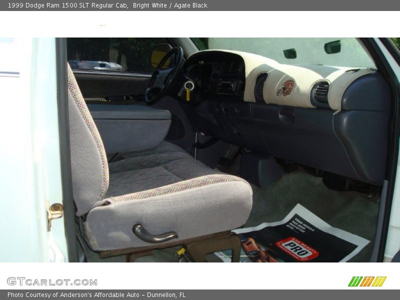 Bright White / Agate Black 1999 Dodge Ram 1500 SLT Regular Cab