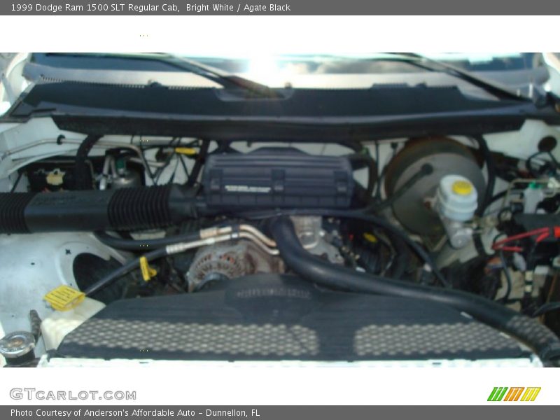 Bright White / Agate Black 1999 Dodge Ram 1500 SLT Regular Cab