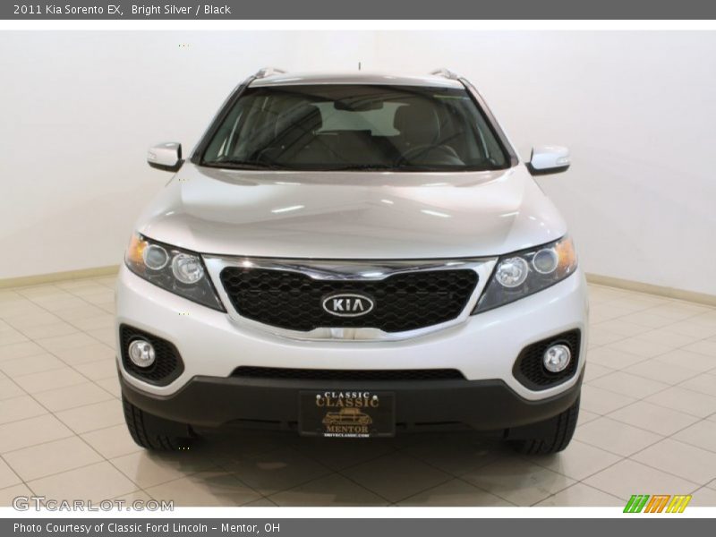 Bright Silver / Black 2011 Kia Sorento EX
