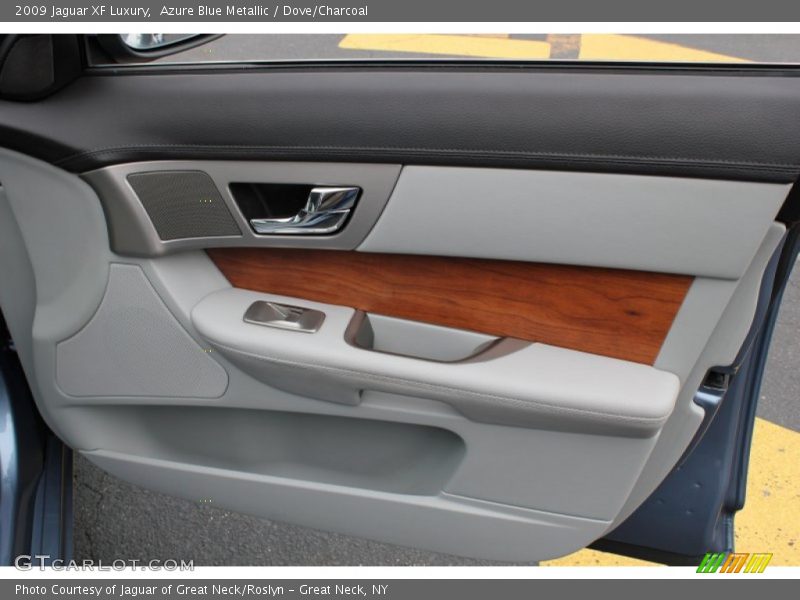 Azure Blue Metallic / Dove/Charcoal 2009 Jaguar XF Luxury