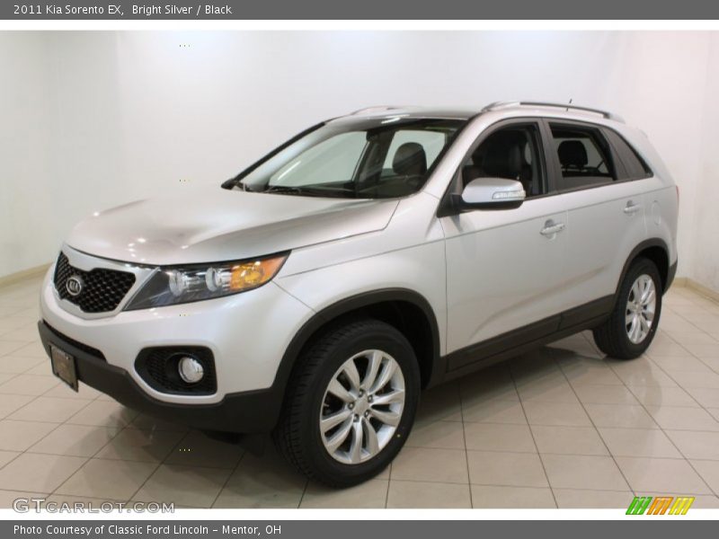 Bright Silver / Black 2011 Kia Sorento EX