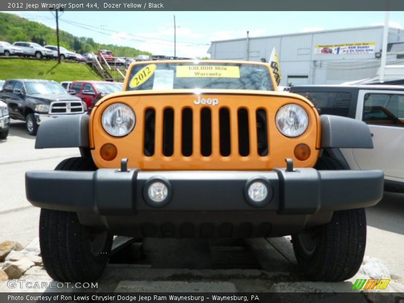 Dozer Yellow / Black 2012 Jeep Wrangler Sport 4x4