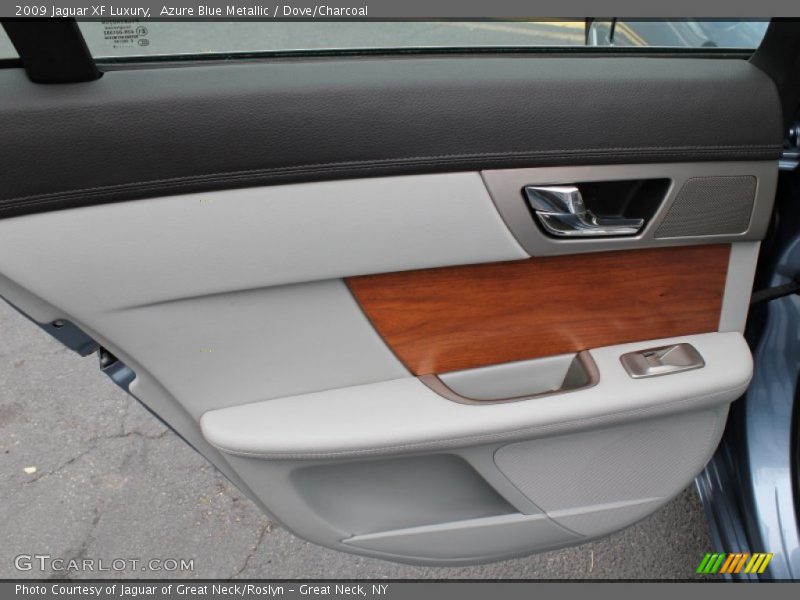 Azure Blue Metallic / Dove/Charcoal 2009 Jaguar XF Luxury