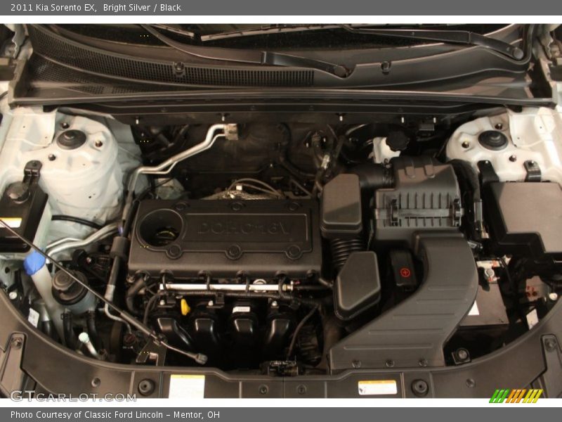 Bright Silver / Black 2011 Kia Sorento EX