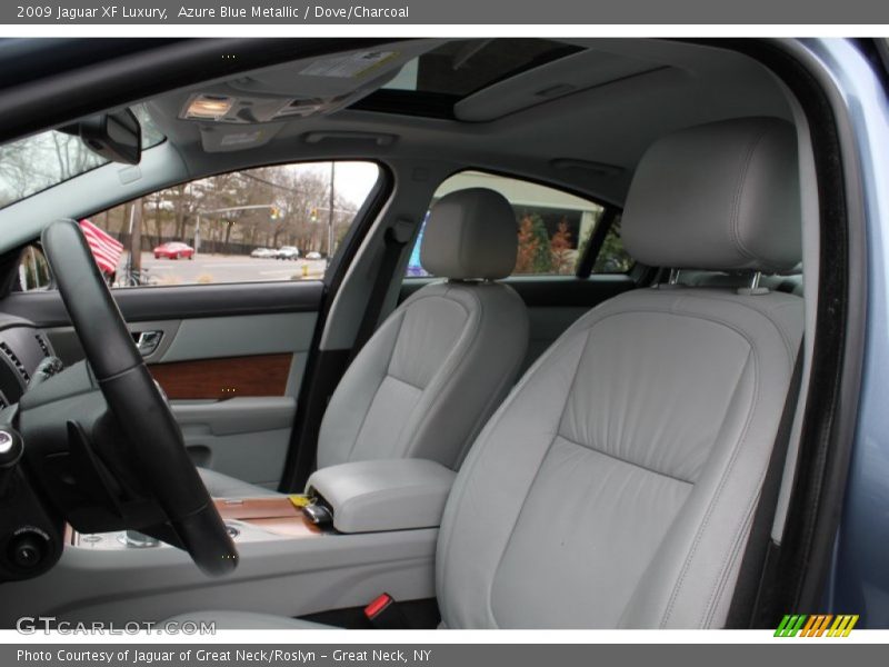 Azure Blue Metallic / Dove/Charcoal 2009 Jaguar XF Luxury