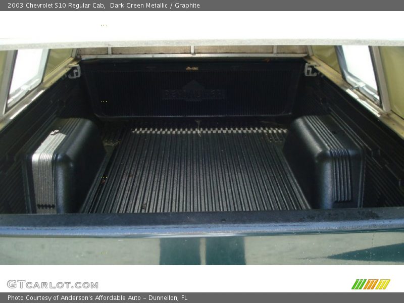 Dark Green Metallic / Graphite 2003 Chevrolet S10 Regular Cab