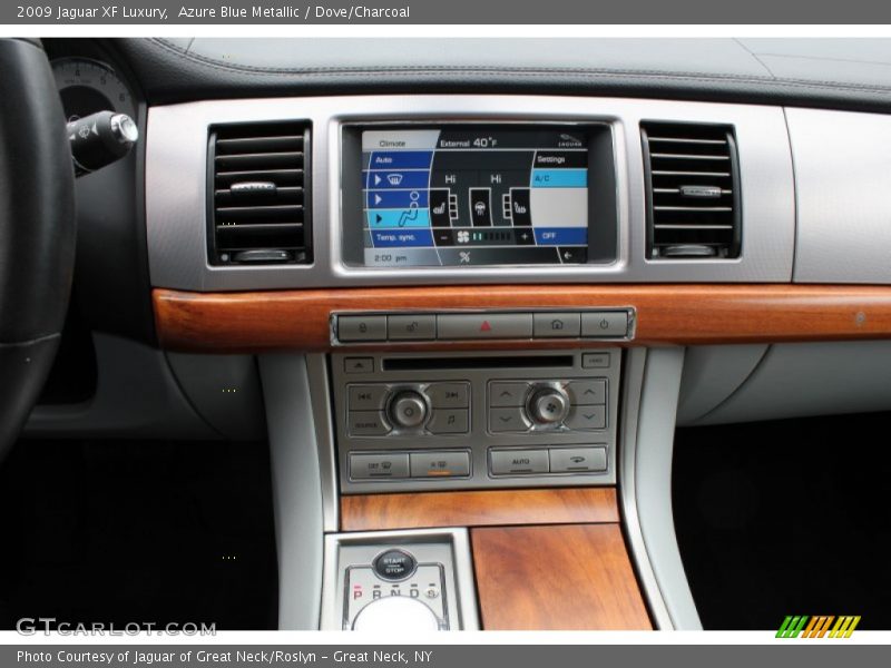 Azure Blue Metallic / Dove/Charcoal 2009 Jaguar XF Luxury