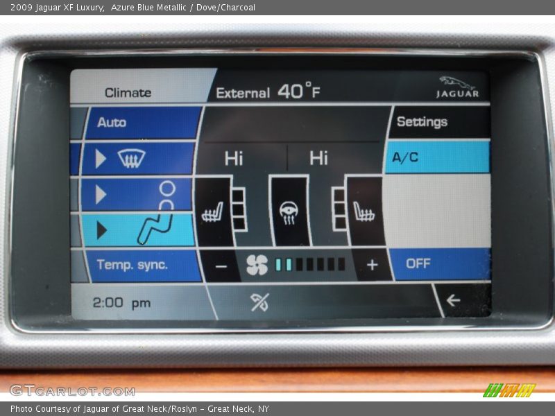 Azure Blue Metallic / Dove/Charcoal 2009 Jaguar XF Luxury