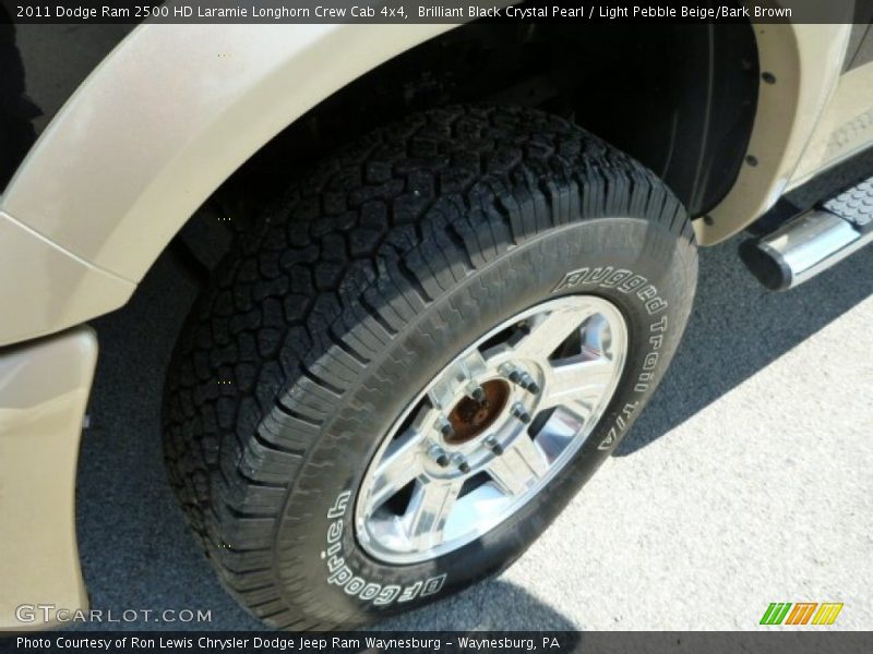 Brilliant Black Crystal Pearl / Light Pebble Beige/Bark Brown 2011 Dodge Ram 2500 HD Laramie Longhorn Crew Cab 4x4