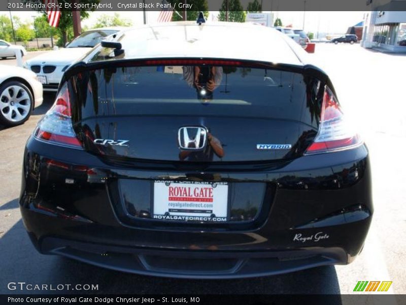 Crystal Black Pearl / Gray 2012 Honda CR-Z EX Sport Hybrid