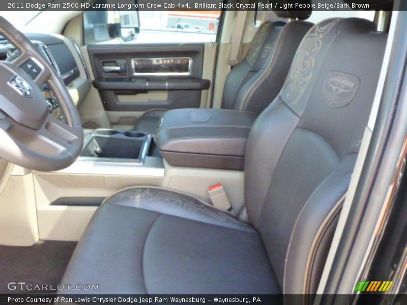  2011 Ram 2500 HD Laramie Longhorn Crew Cab 4x4 Light Pebble Beige/Bark Brown Interior