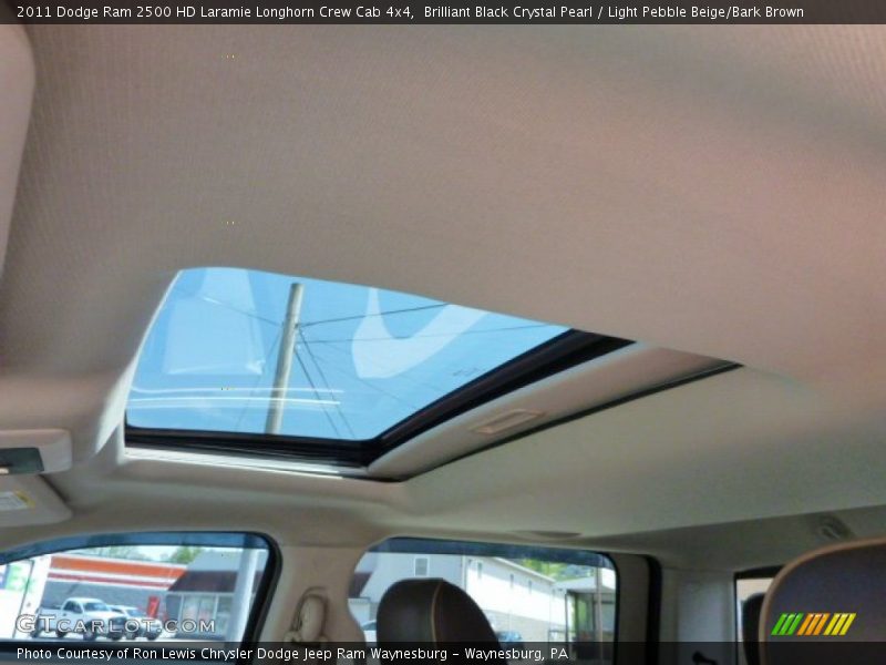 Sunroof of 2011 Ram 2500 HD Laramie Longhorn Crew Cab 4x4