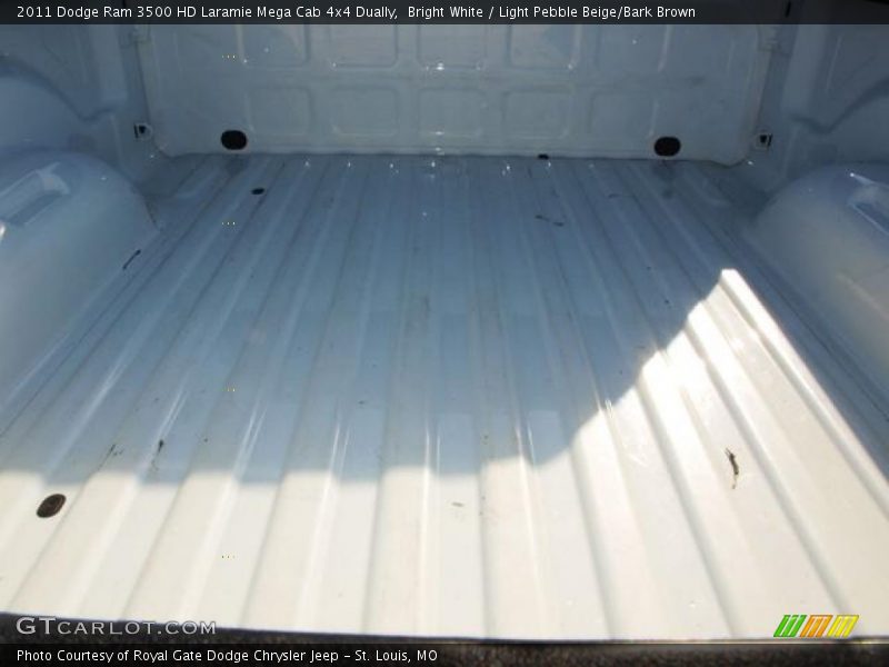 Bright White / Light Pebble Beige/Bark Brown 2011 Dodge Ram 3500 HD Laramie Mega Cab 4x4 Dually
