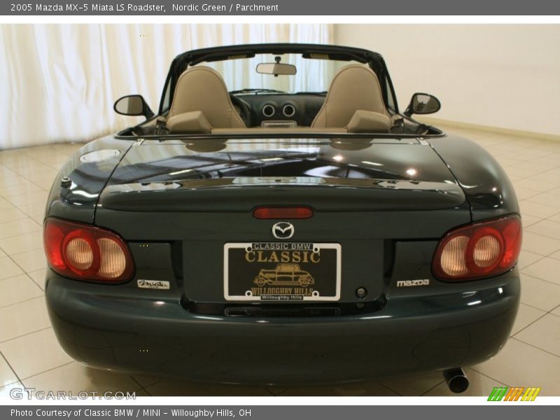 Nordic Green / Parchment 2005 Mazda MX-5 Miata LS Roadster