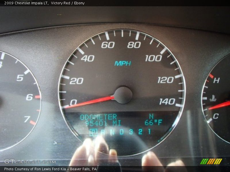 Victory Red / Ebony 2009 Chevrolet Impala LT