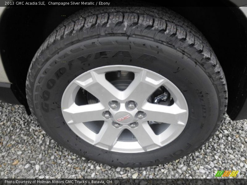 Champagne Silver Metallic / Ebony 2013 GMC Acadia SLE