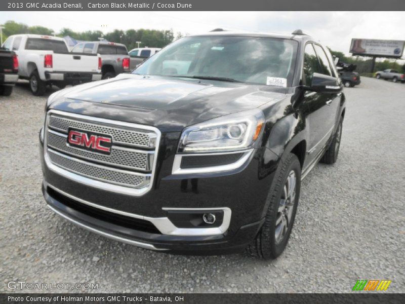 Carbon Black Metallic / Cocoa Dune 2013 GMC Acadia Denali