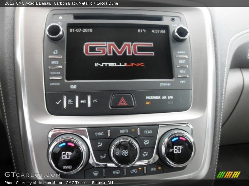 Carbon Black Metallic / Cocoa Dune 2013 GMC Acadia Denali