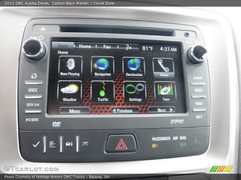 Carbon Black Metallic / Cocoa Dune 2013 GMC Acadia Denali