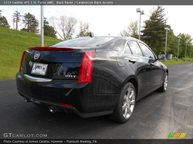 Black Raven / Caramel/Jet Black Accents 2013 Cadillac ATS 2.0L Turbo AWD