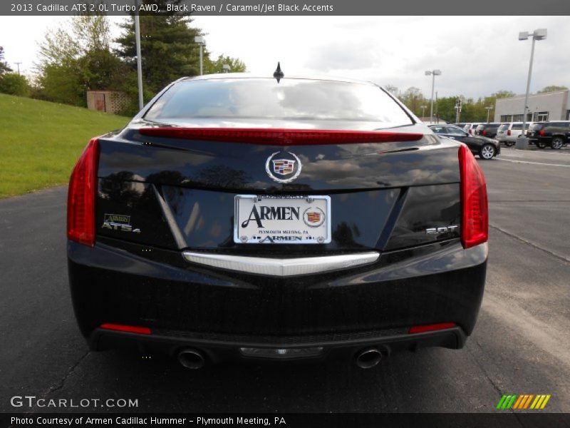 Black Raven / Caramel/Jet Black Accents 2013 Cadillac ATS 2.0L Turbo AWD